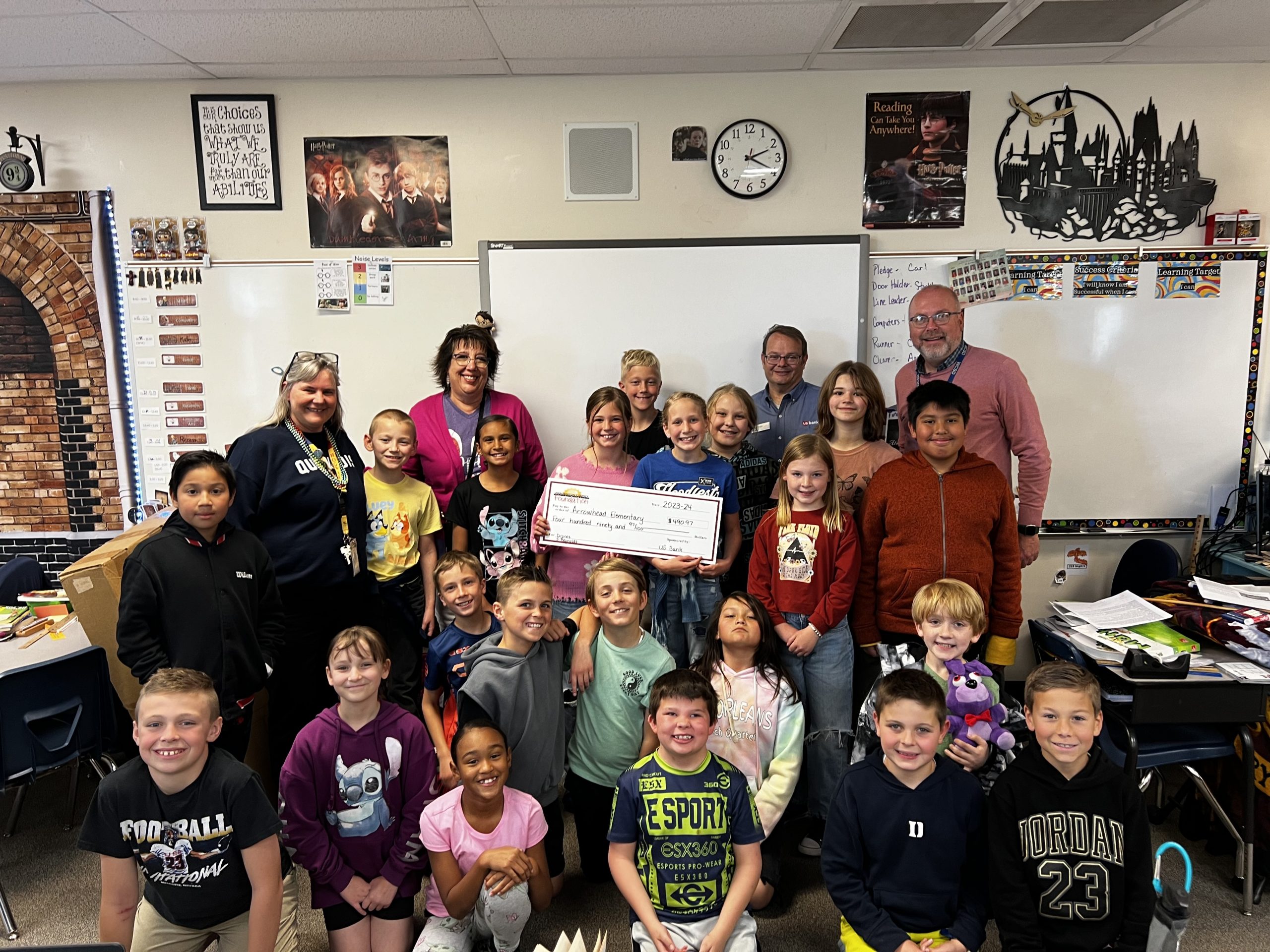 Ms. Reynolds and Mrs. Heki, in Mrs. Reyonlds' class, received a Foundation Grant for the 2023-24 school year. Thank you, US Bank for the drones.